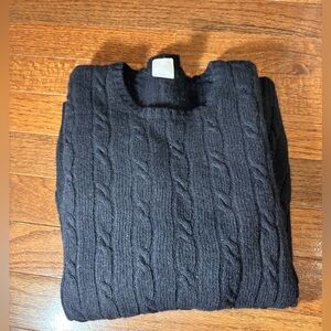 Black Textured J Crew Sweater